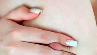 Hey, busty beauty teases her big nipples on camera while parents sleep nearby - LuxuryOrgasm!