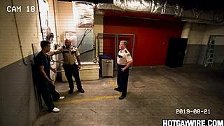 two inmates caught messing around in hot gay action