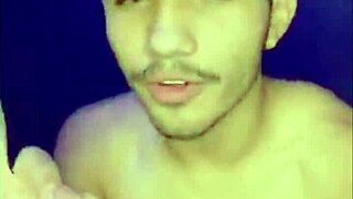 gay guy enjoys solo time with hand movements