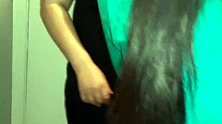 I paid the courier girl with hot sex with dirty talk - lesbian illusion girls