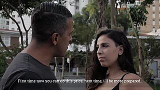 I watch Leticia Ferola and Tony Tigrao in a 50 Reais Street Program