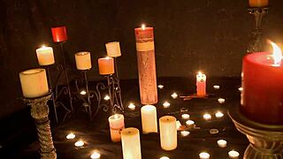 i'm doin a ritual with candles and masturbatin