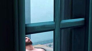 I watch Peggy's affair in this 3D hentai preview