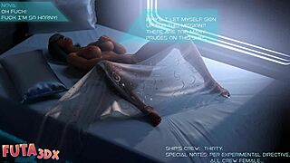 horny blue hair bitch do you want to suck my futa cock deep