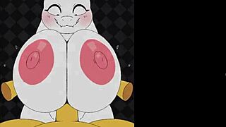 Toriels bigger tits get titty fucked in game.