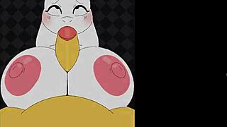 Toriels bigger tits get titty fucked in game.