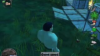 in bonetown vacation, the new man in town enjoys anal and blowjob with redhead in cowgirl riding