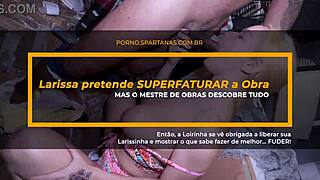 she let larissinha go with the construction guy for some fun