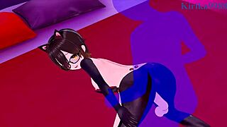 roboco-san and uruha rushia have intense sex in hololive vtuber hentai