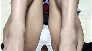 Crossdressing in school uniform for Japanese gay anal play