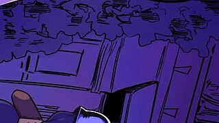 vampira passionately sucks cum in this hentai scene