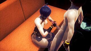 Xianglin Gives Handjob and Anal in Genshin Hentai!