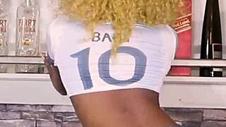 2023 Trending Video Featuring Ebony Babe Debby Stripes And Rock In Horny Webcam Striptease