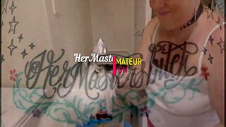 Pin the tail on the slut and watch her piss while sucking master's cock