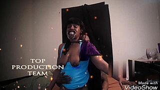 Dummy Moore's tits and funny ass in a cosplay sex face video