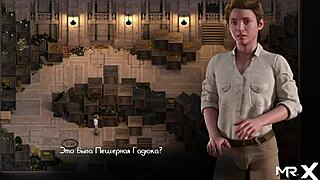 Redhead Rides Cowgirl in Treasure of Nadia