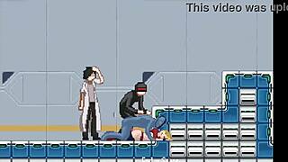 Cute Blonde in Hentai Sex with Men in Forby Act New Erotic Hentai Game