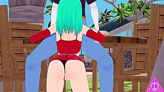 Koikatsu Dragon Ball sex with blowjob and cumshot