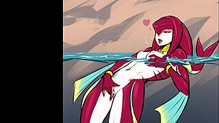 mipha from zelda in hentai compilation