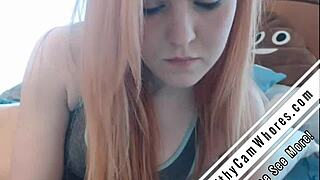 Redhead toying and teasing her pussy - filthycamwhores com - 03