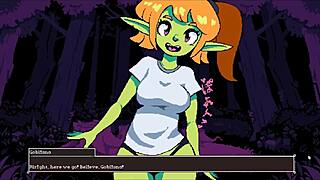 Flip witch pixel hentai game ep 7 hot goblin girl