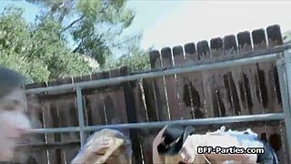 Teen Cowgirls Ride Farmer's Hard Cock in Wild Group Action