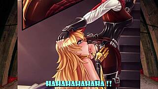 Weiss proves who dominates in RWBY hentai femdom