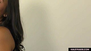 horny teen plays with her tight pussy