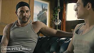 Straight influencers dive into rough gay sex for viral fame on DisruptiveFilms.