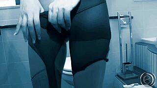 alisha sweet strips and gets a facial cumshot