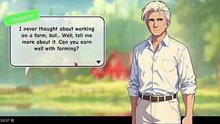 in honeysun gameplay, a redhead flight attendant starts the adventure