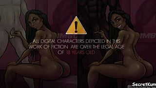 Tits and pussy play with a horny African housewife