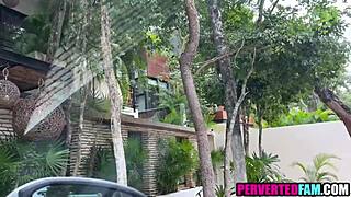 Holiday in Mexico turns wild with my crazy step sis banging hard