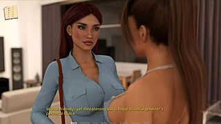 Visual novel with adult content: Inside Jennifer 63