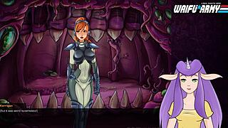 Redhead strips feeling the heat of sperm.