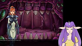 Redhead strips feeling the heat of sperm.