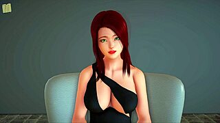 The red-haired beauty in erotic adventures
