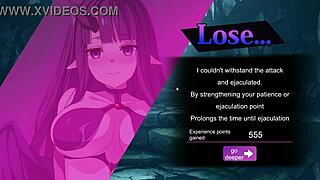 Is that pretty lady giving footjob in game?