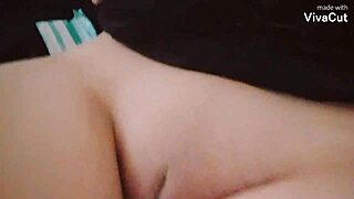 flat earth slut fingers her pussy