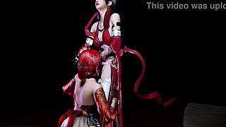 Threesome With Bigboobs Princesses In Doggystyle!