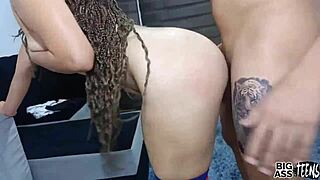 Dancing with Hot Stepsister Leads to Sofa Fucking!