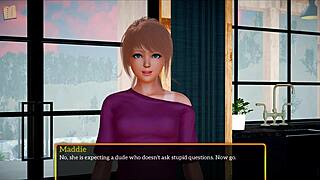 In My New Family 373, a Teen and MILF Explore Their Desires.