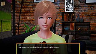 In My New Family 373, a Teen and MILF Explore Their Desires.