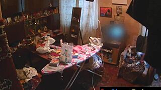 Spycam Babe Sucking Cock and Pussy Banged Hard