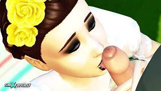 Enjoy a relaxing walk in nature with your beloved in 3D animation