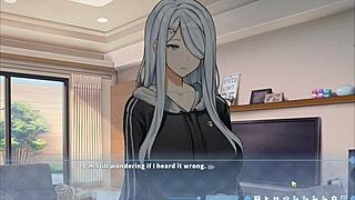 In summer clover harem, my big blonde step sister rides my giant cock at night