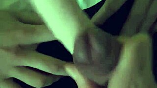 frottage handjob with strap on in couple play