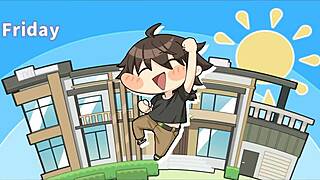 In summer clover harem, my big blonde step sister rides my giant cock at night