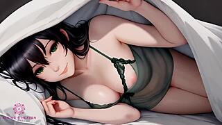 Stepsister's friend sneaks in for cum on tits