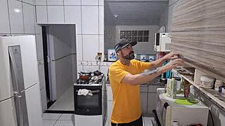 My buddy left me with his wife, and I couldn’t resist showing off.